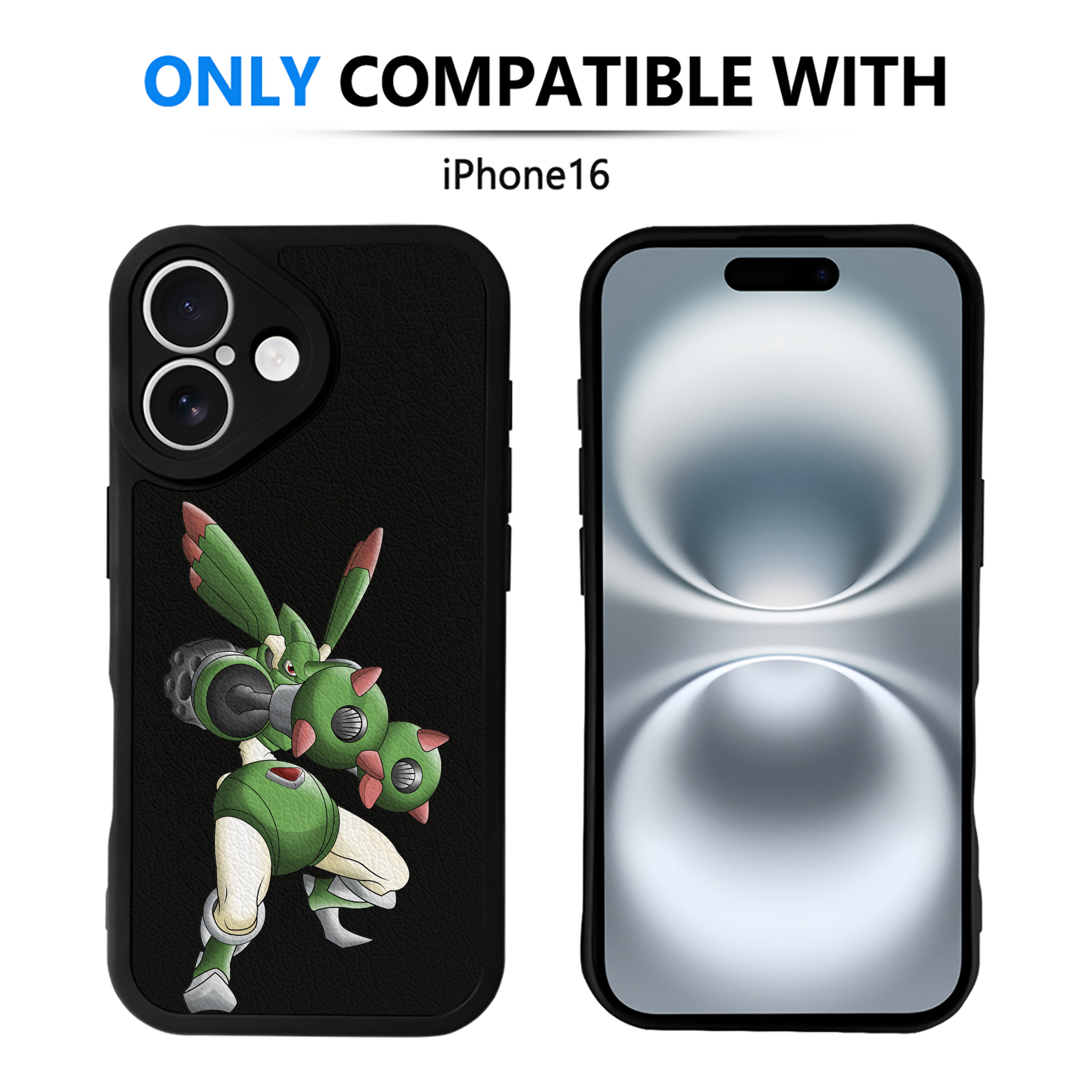 （画像用） Digimon デジタルモンスター/デジモン 【iPhone 16シリーズ対応】シリコンスマホケース（レザー調） 材質：シリコン